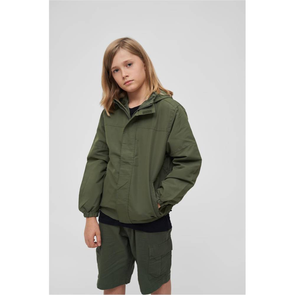 Brandit - Summer frontzip Veste coupevent enfant - Vert